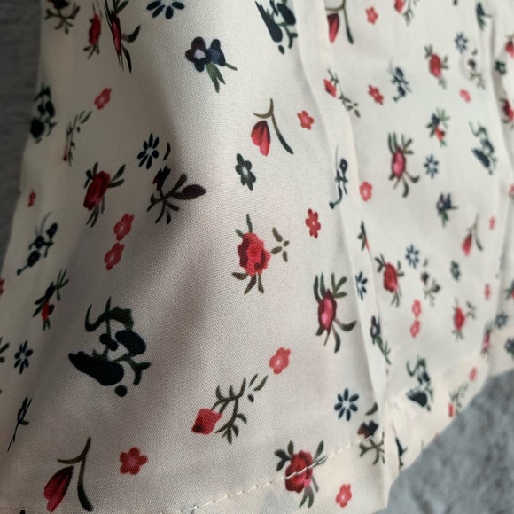 Floral Square Neck Mini Dress - Picture 2 of 5